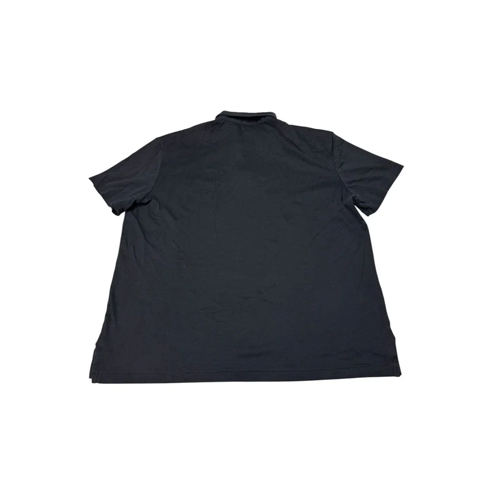 Polo Ralph Lauren Mens XL Black Pima Soft Touch Cotton Short Sleeve Polo Shirt
